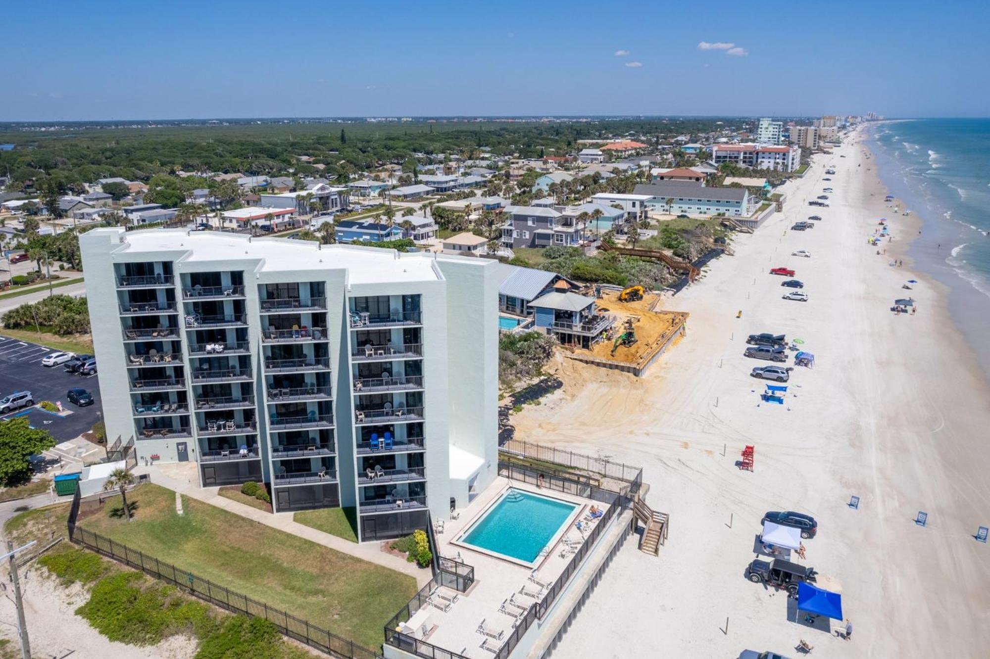 Ocean View With A Beachfront Pool At Ocean Trillium Condo ~ 403 New Smyrna Beach Exteriör bild