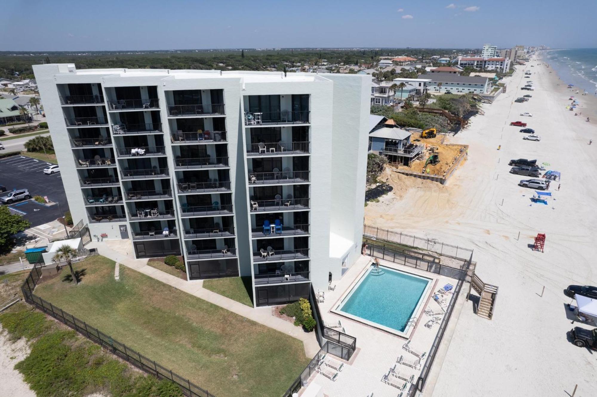 Ocean View With A Beachfront Pool At Ocean Trillium Condo ~ 403 New Smyrna Beach Exteriör bild