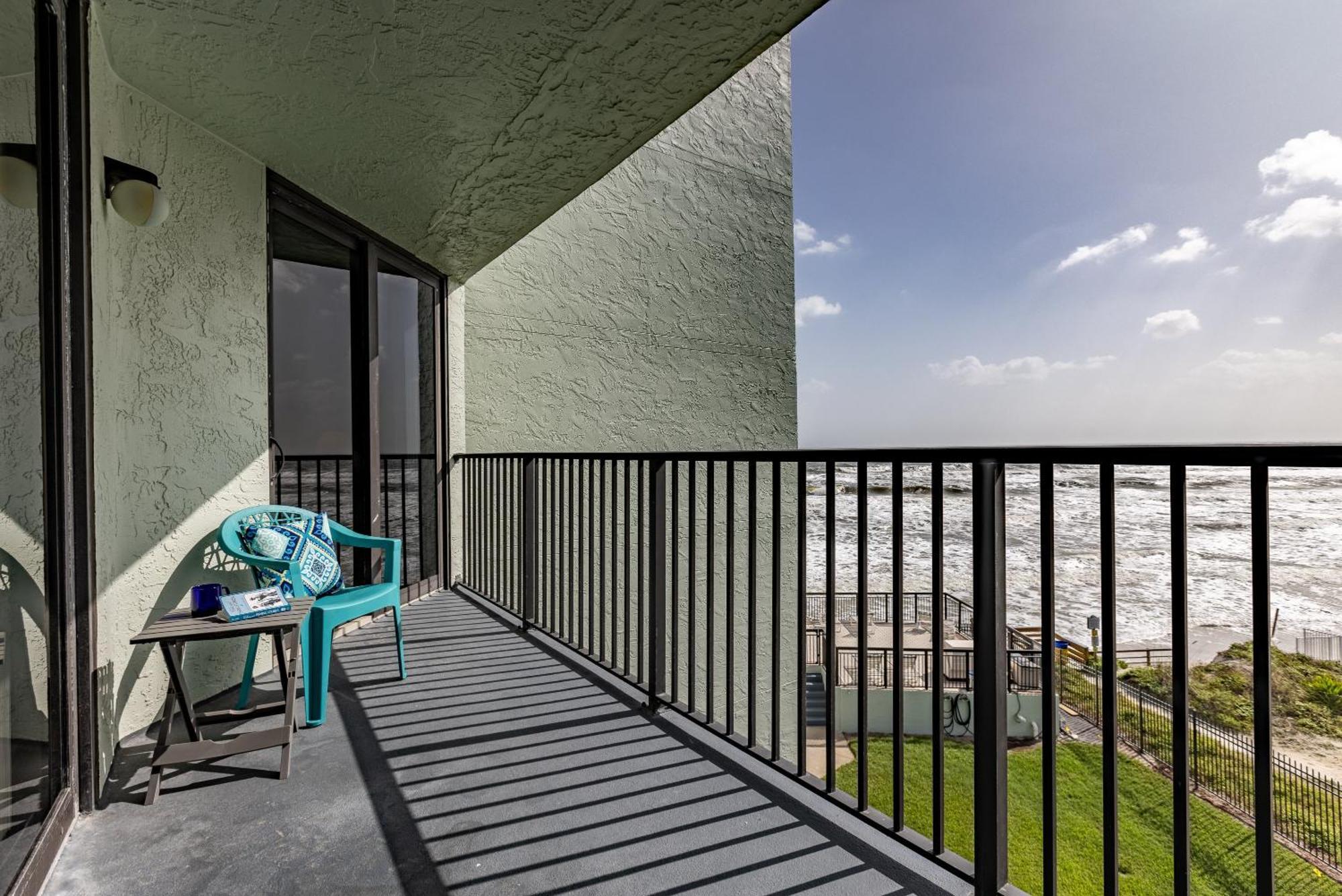 Ocean View With A Beachfront Pool At Ocean Trillium Condo ~ 403 New Smyrna Beach Exteriör bild