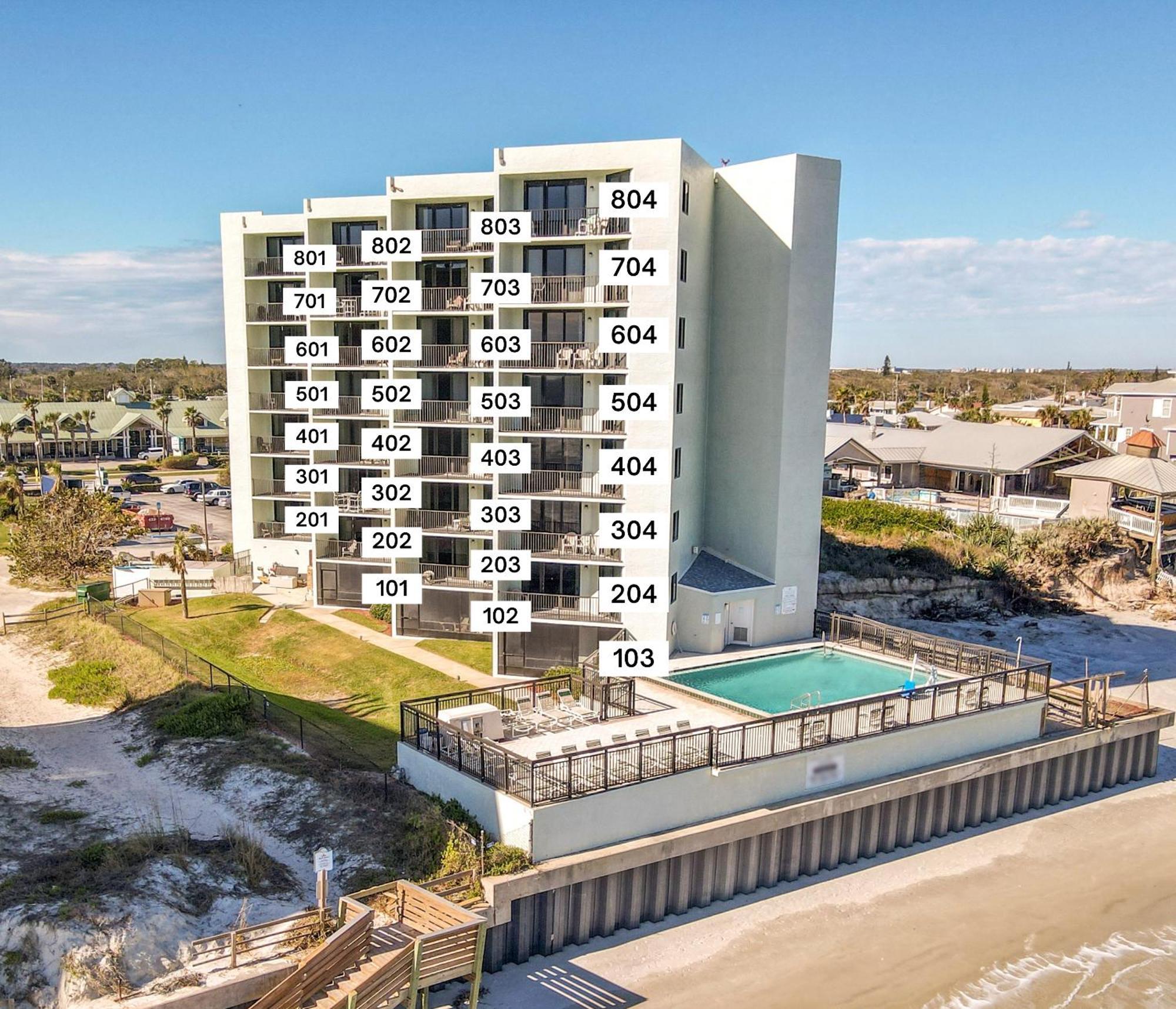 Ocean View With A Beachfront Pool At Ocean Trillium Condo ~ 403 New Smyrna Beach Exteriör bild